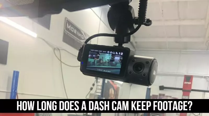 ¿Cuánto tiempo permanece el metraje en la cámara del tablero?